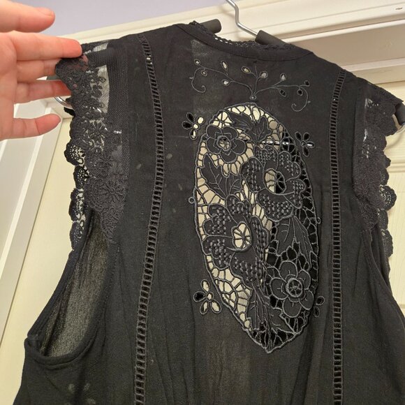 Spell & the Gypsy Collective Isla Bonita Romper, Black, S, EUC - Picture 7 of 9